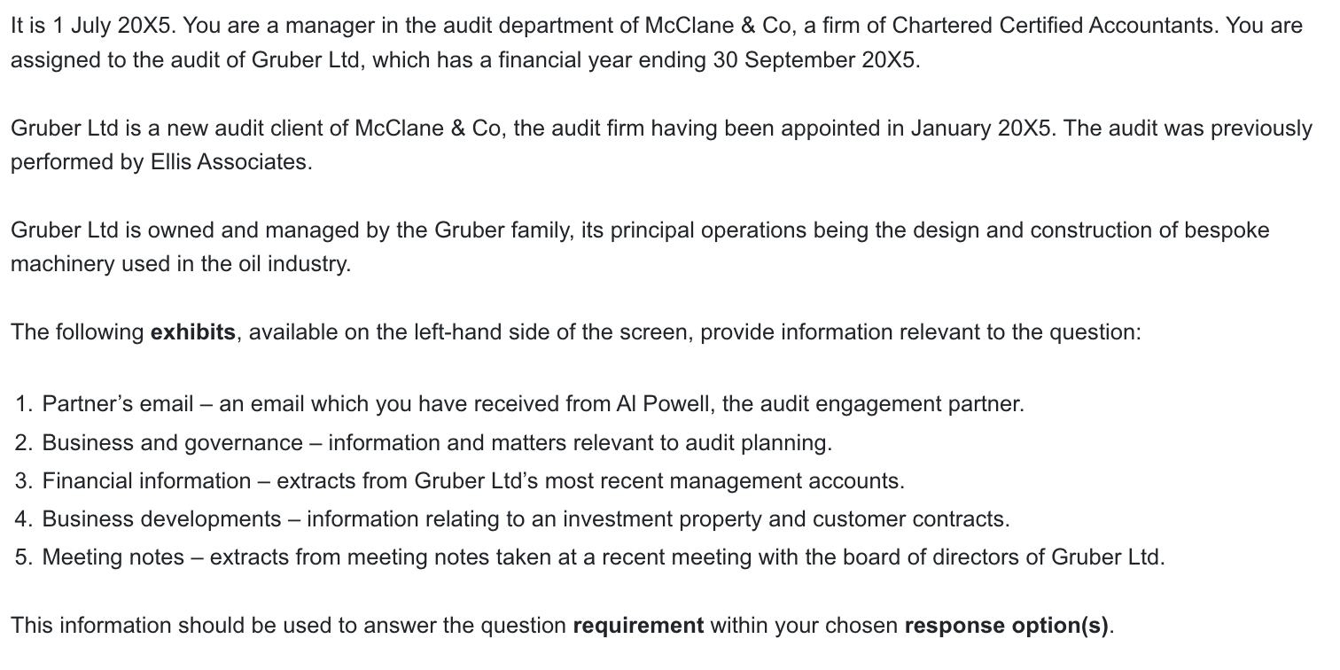 ACCA AAA (UK) Past Papers - Question 1 - December 2021 CBE | ACOWtancy ...