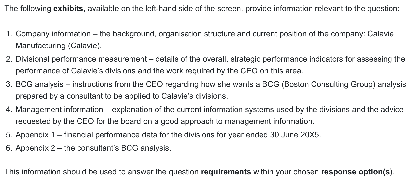 ACCA APM Past papers Question 1 June 2022 CBE