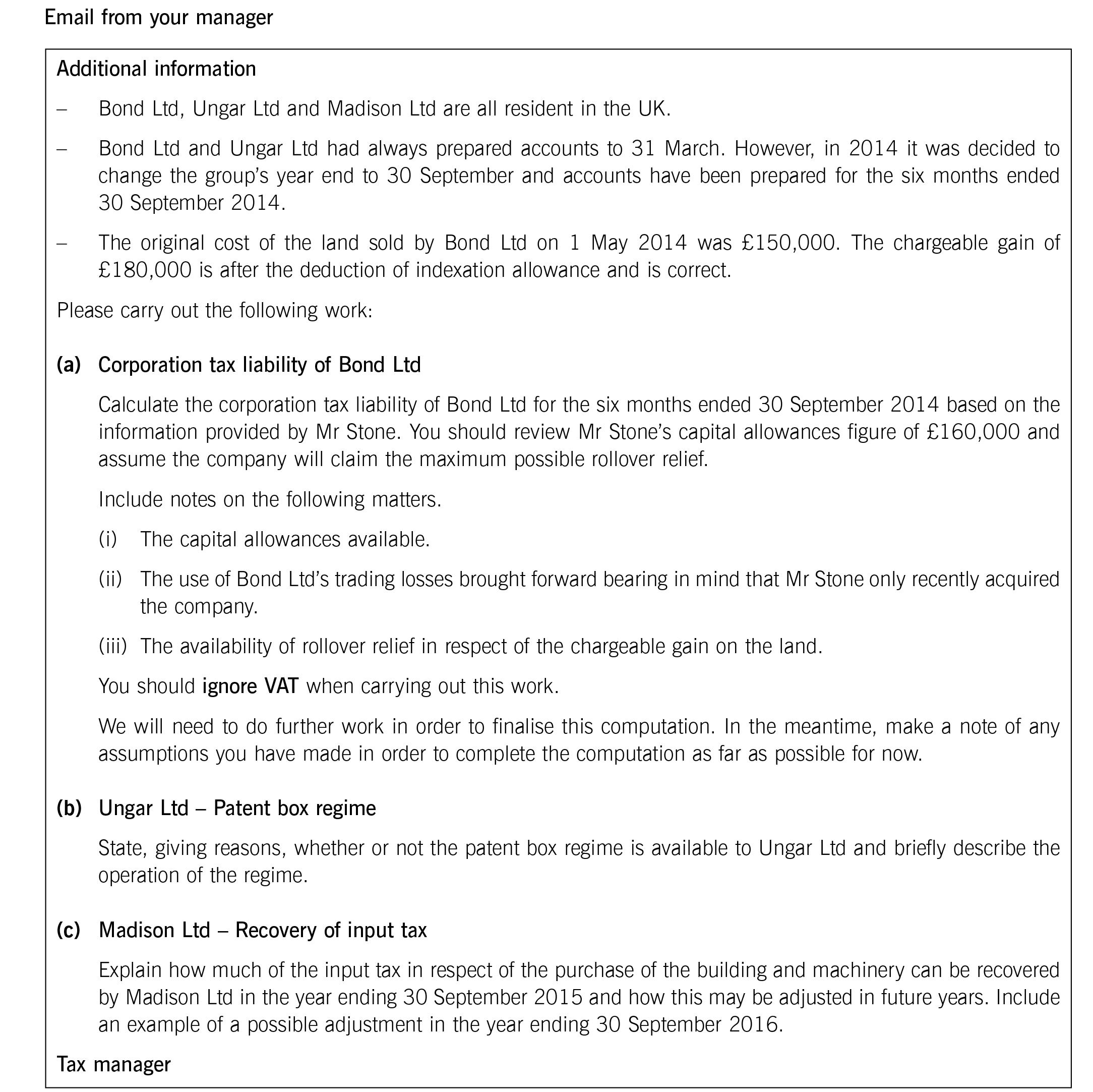 ACCA ATX (UK) Past Papers: A6av. Capital Goods Scheme | ACOWtancy Textbook