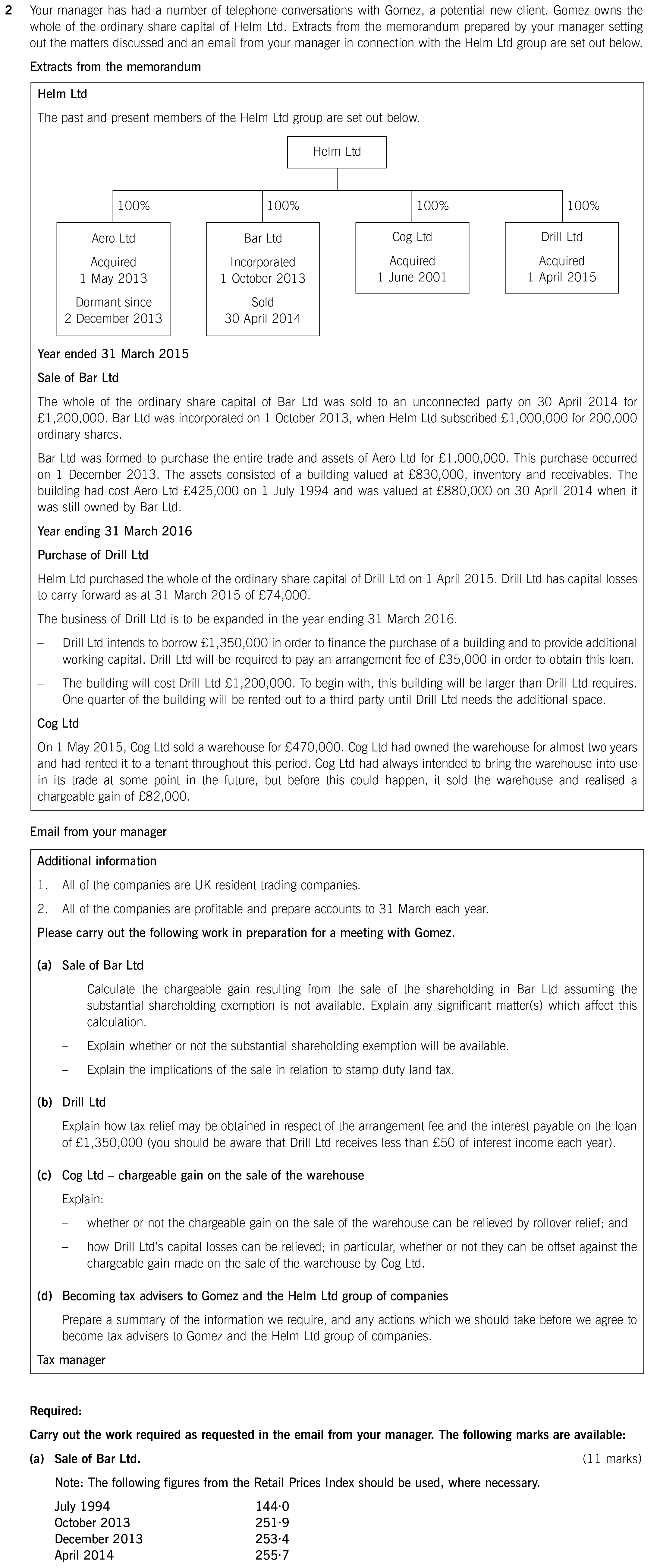 ACCA ATX UK Past papers Question 2a June 2015 aCOWtancy