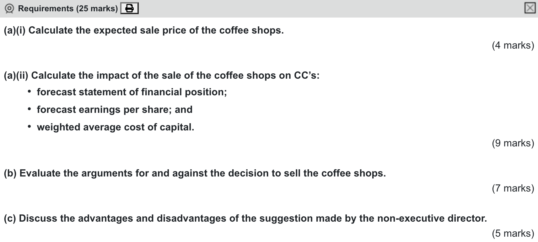 ACCA AFM Past Papers - Question 3 - June 2022 CBE | ACOWtancy Exam Centre