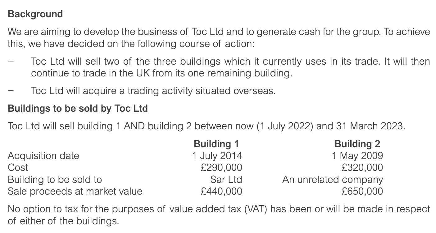 ACCA ATX (UK) Past Papers - Question 1b - December 2022 CBE | ACOWtancy ...