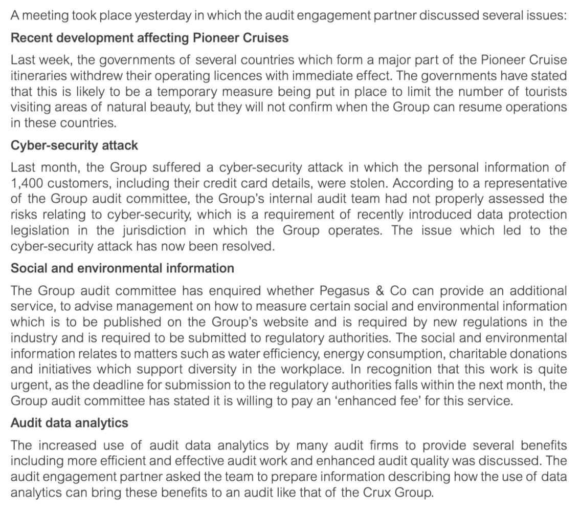 ACCA AAA (INT) Past Papers - Question 1 - December 2020 CBE | ACOWtancy ...